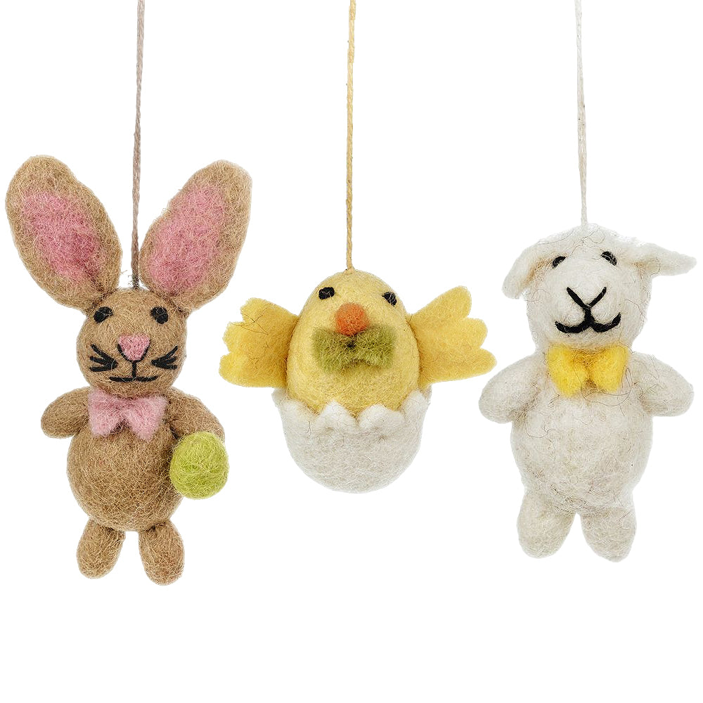 Craft Supply Easter Felt DIY Craft Kit for Kids - Make Your Own Easter Bunny! - Makes 6 Bunnies