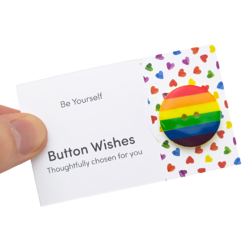 Be Yourself | Rainbow | Button Wishes | Mini Gift | Cracker Filler