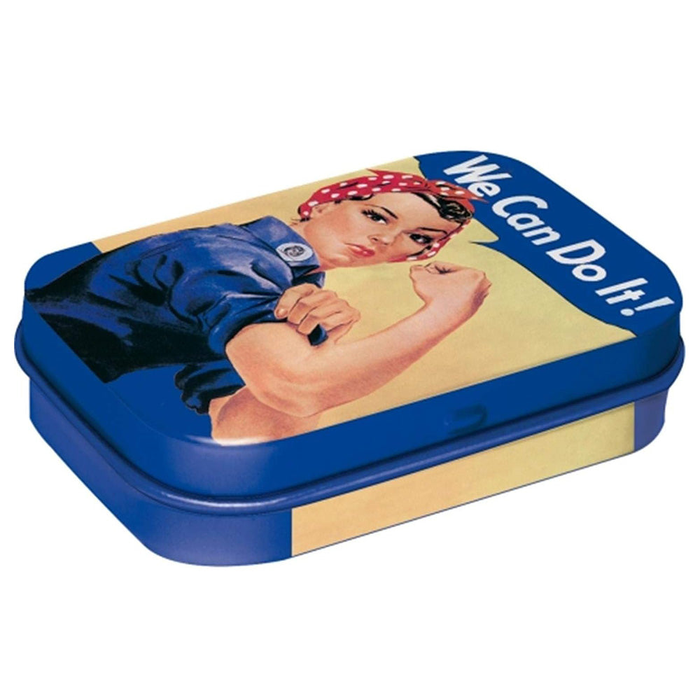 We Can Do It! Rosie Riveter | 15g Sugar Free Mint Tin | Cracker Filler | Mini Gift