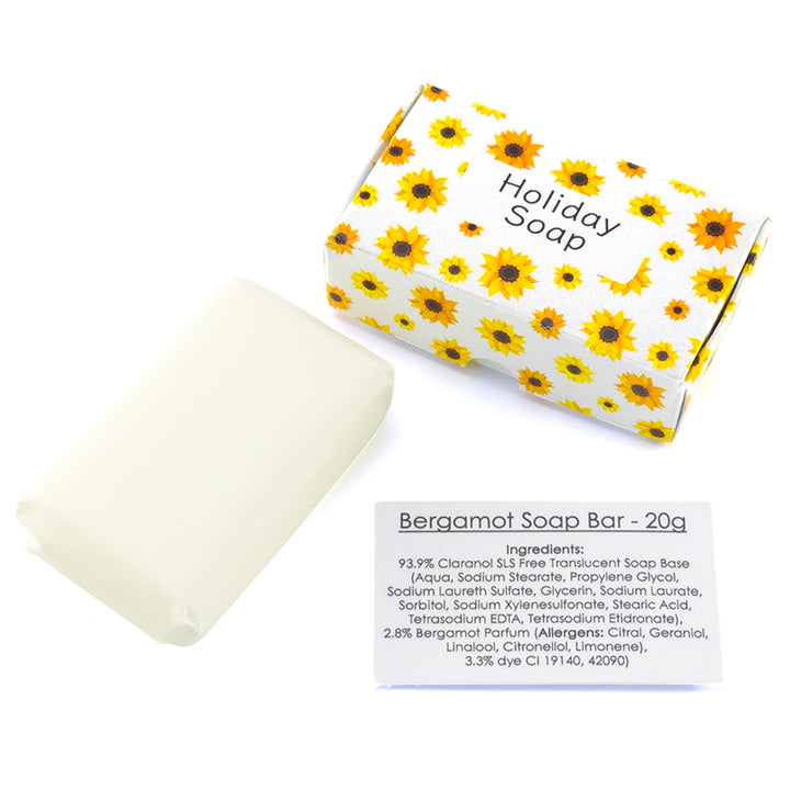 Holiday Soap | Bergamot | 20g Travel Soap Bar | Cracker Filler | Mini Gift