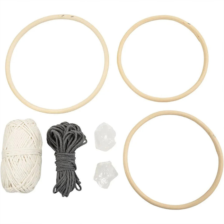 Clear Quartz for Healing | Macrame Mobile Craft Kit | Mindfulness & Wellbeing