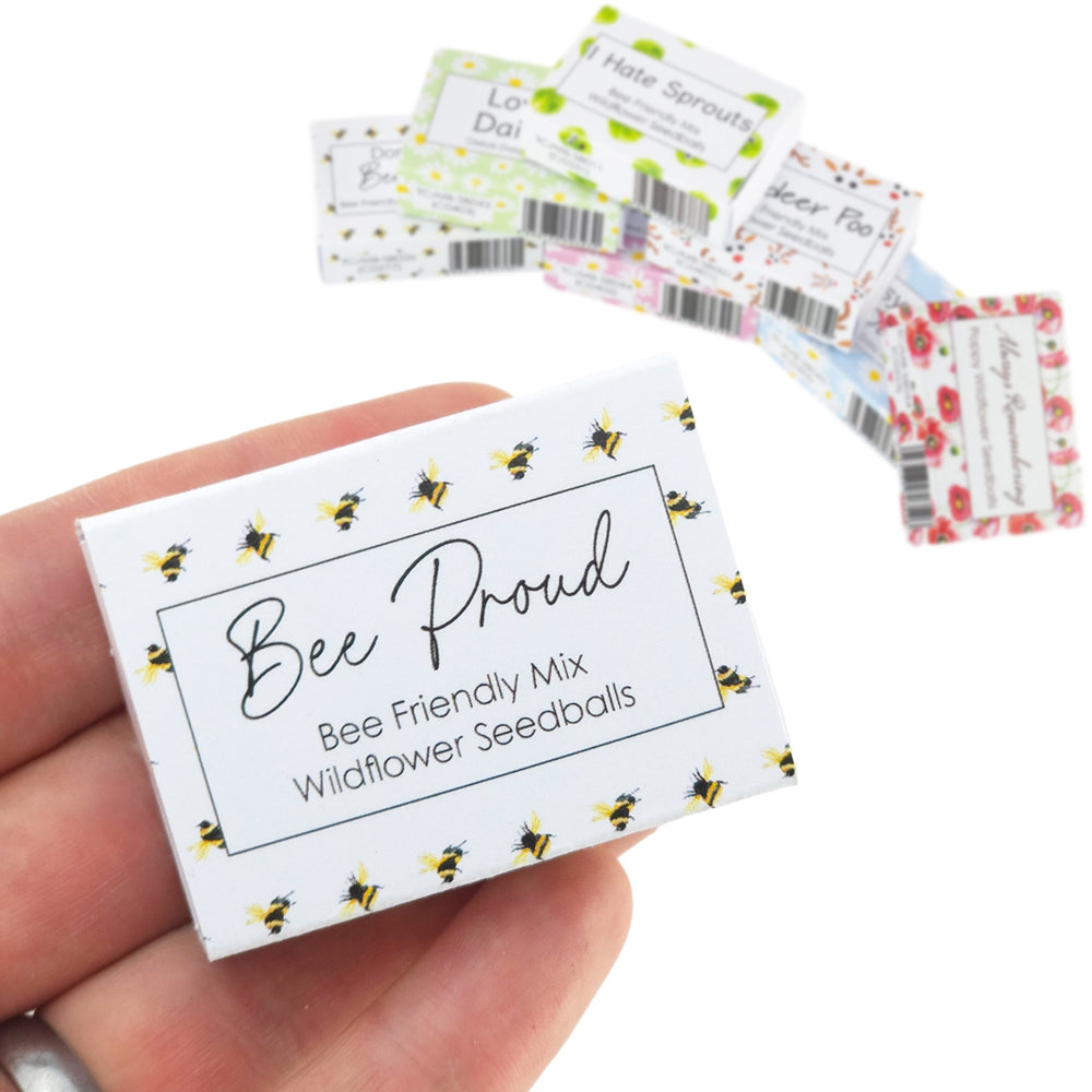 Bee Proud | Seedball Matchbox | Bee Mix | Cracker Filler | Little Gift