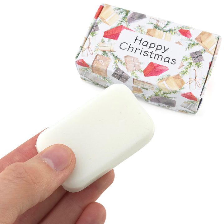 Happy Christmas | Pomegranate | 20g Travel Soap Bar | Mini Gift | Cracker Filler