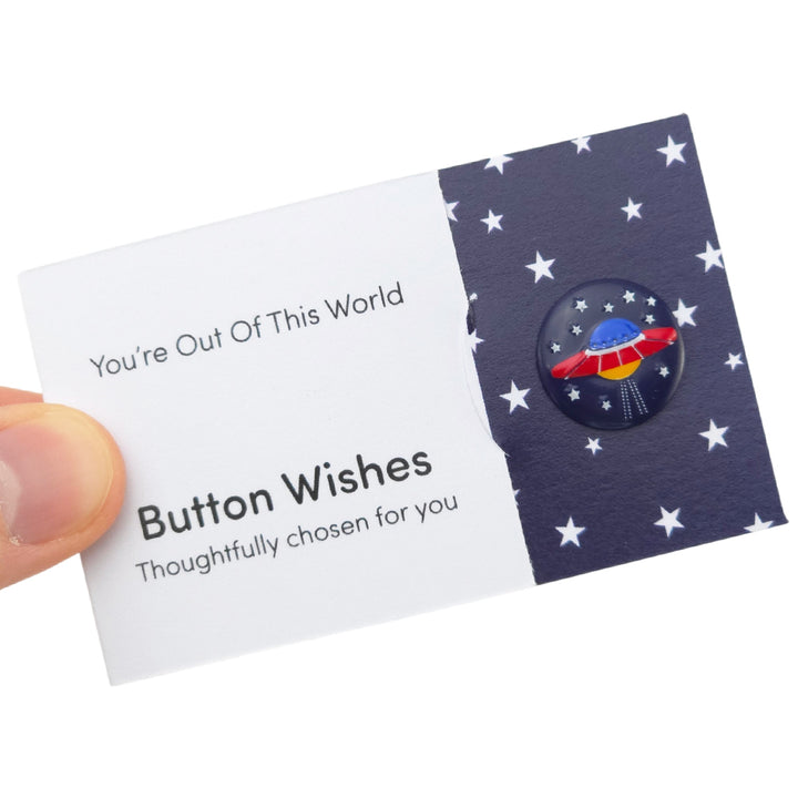 You're Out Of This World | Button Wishes | Mini Gift | Cracker Filler