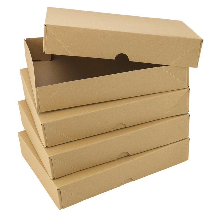 White or Kraft | Basic Box for Standard Handmade Crackers | Holds 4