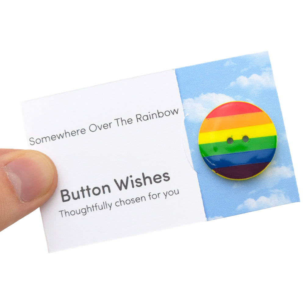 Somewhere Over the Rainbow | Button Wishes | Mini Gift | Cracker Filler