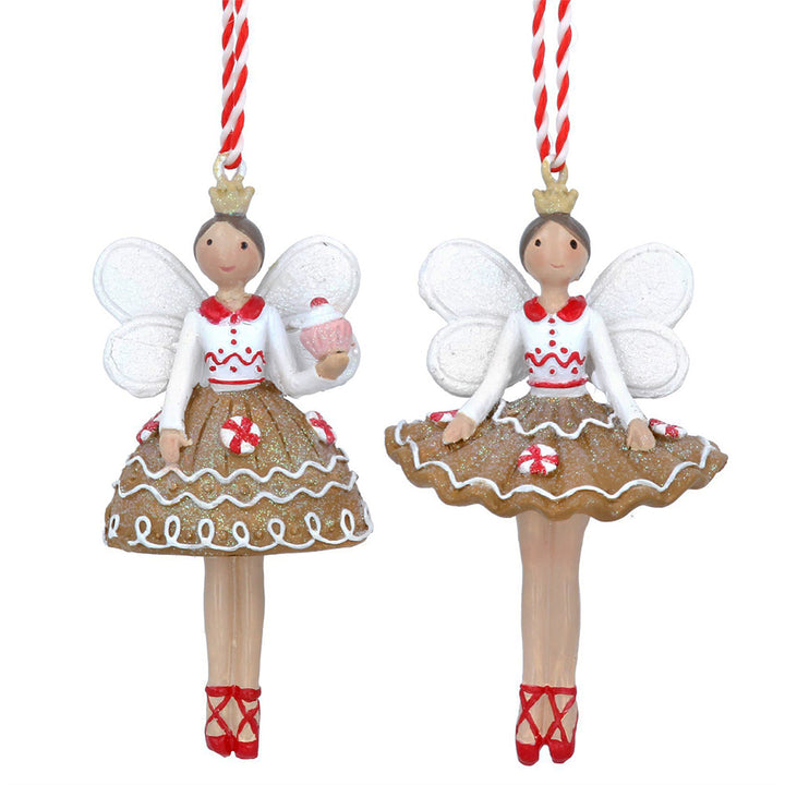 Christmas Gingerbread Angel Hanging Ornament | Gisela Graham | Tree Decoration