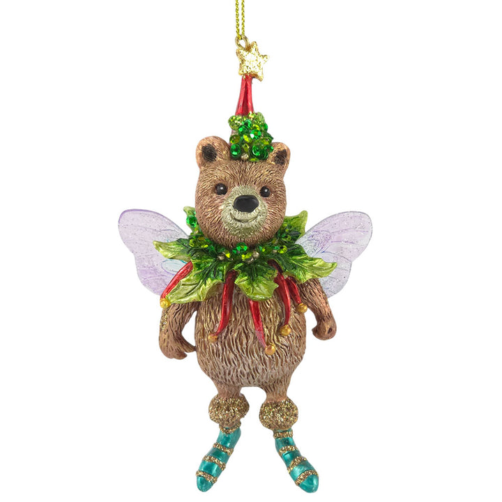 Teddy | Christmas Party Fairy! | Christmas Tree Decoration | 12cm | Gisela Graham