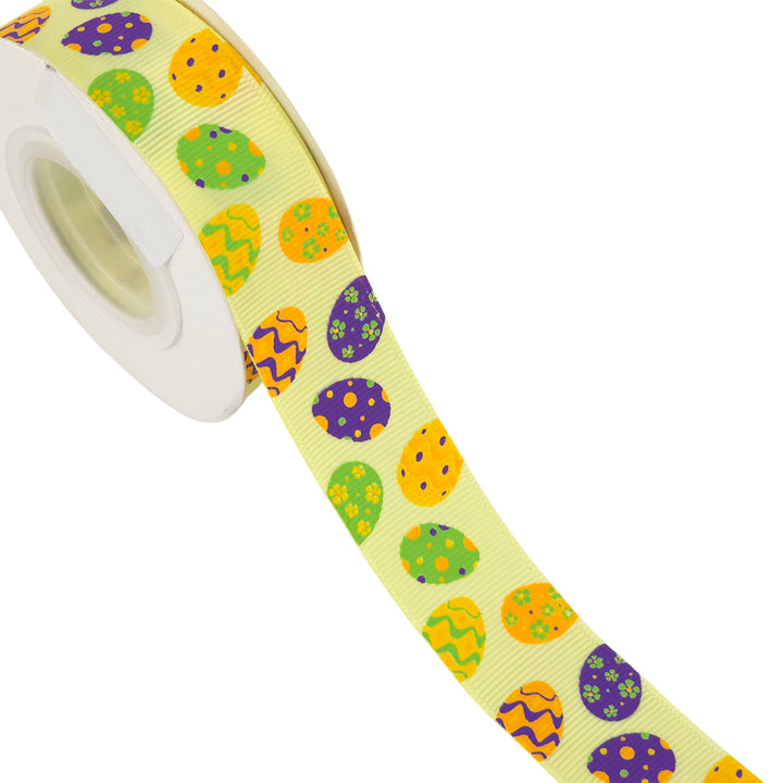 Easter Eggs | Grosgrain Ribbon | 15 or 25mm Wide | 10m Reel