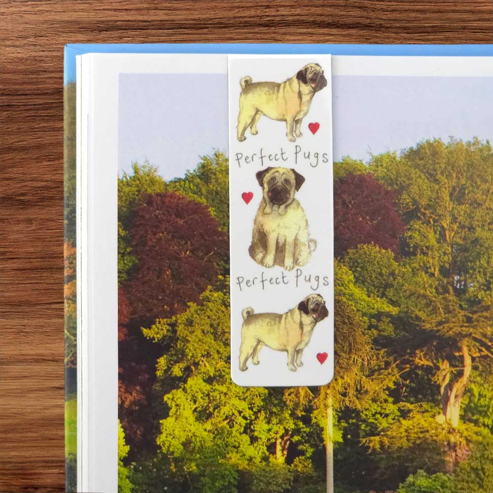 Perfect Pugs | Double Sided Magnetic Bookmark | Little Gift | Cracker Filler