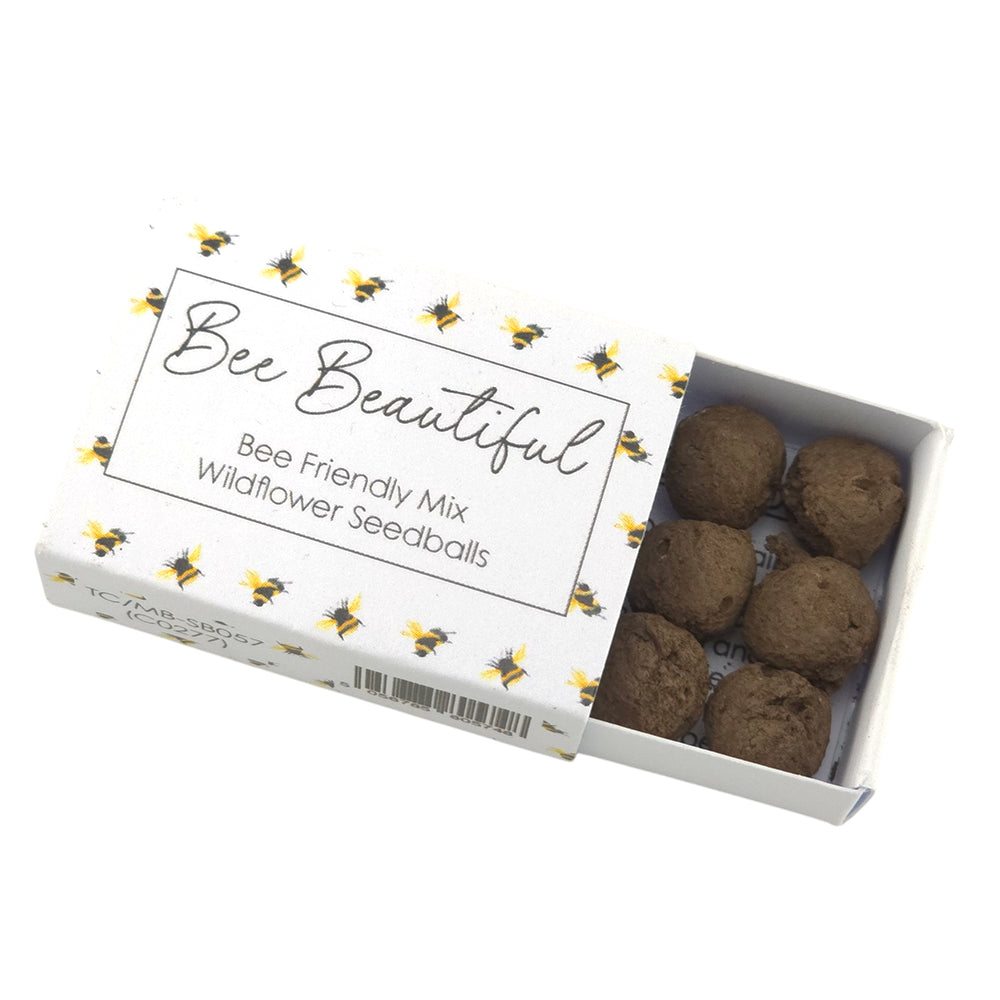 Bee Beautiful | Seedball Matchbox | Bee Mix | Cracker Filler | Little Gift