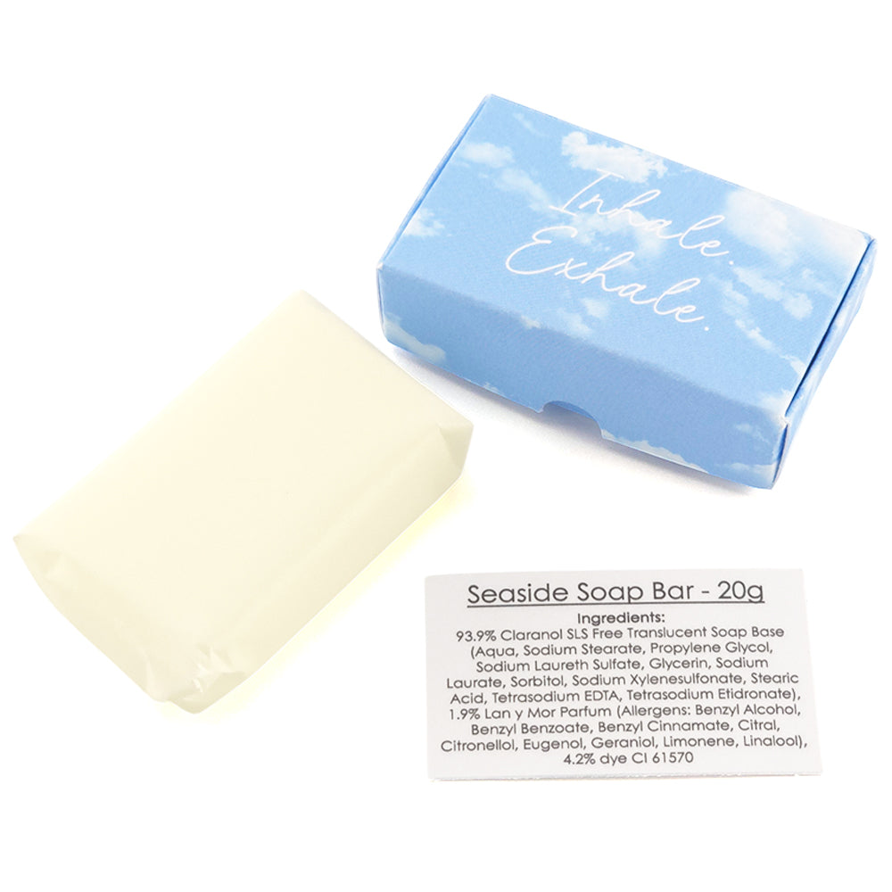 Inhale. Exhale. | Seaside | 20g Travel Soap Bar | Cracker Filler