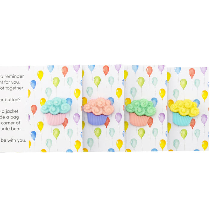 Happy Birthday | Cupcake | Button Wishes | Mini Gift | Cracker Filler