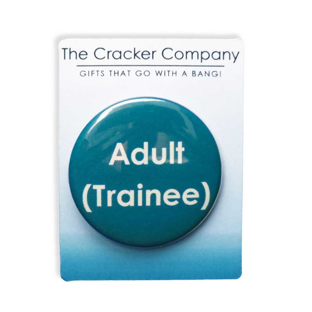 Adult (Trainee) | 38mm Button Pin Badge | Little Gift | Cracker Filler