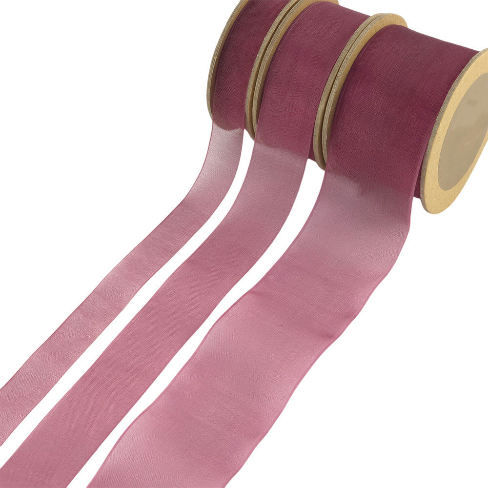 Organza Ribbons | 16mm to 50mm Wide | 5m Reel | Crafts & Cracker Making