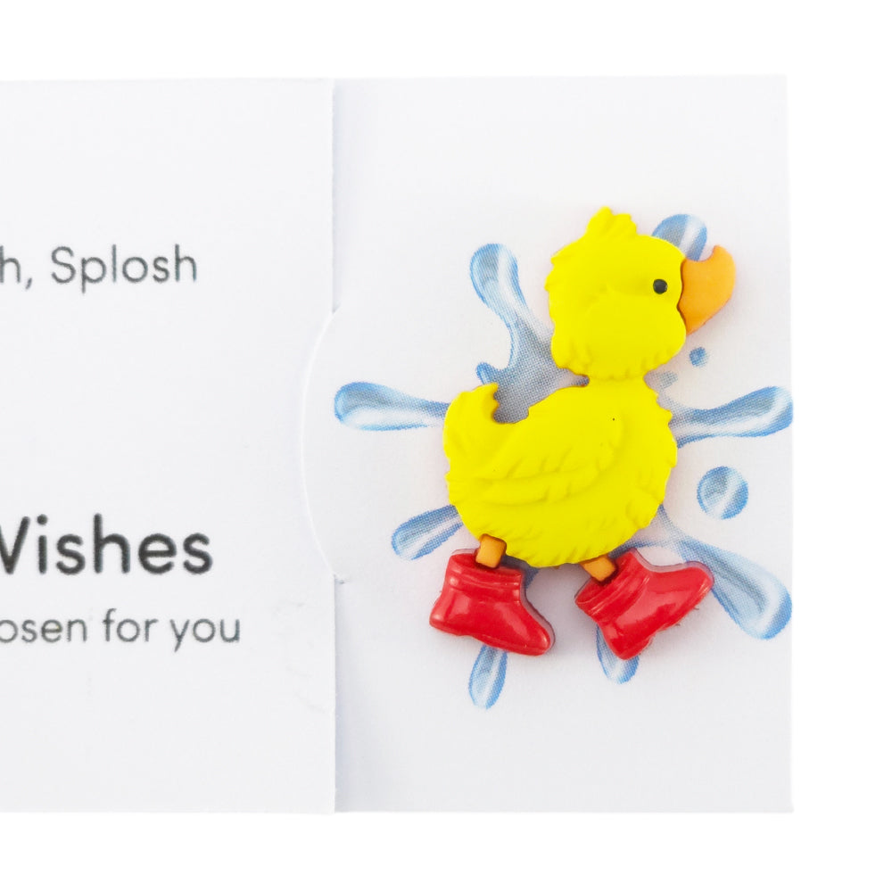 Splish, Splash, Splosh | Duck | Button Wishes | Mini Gift | Cracker Filler