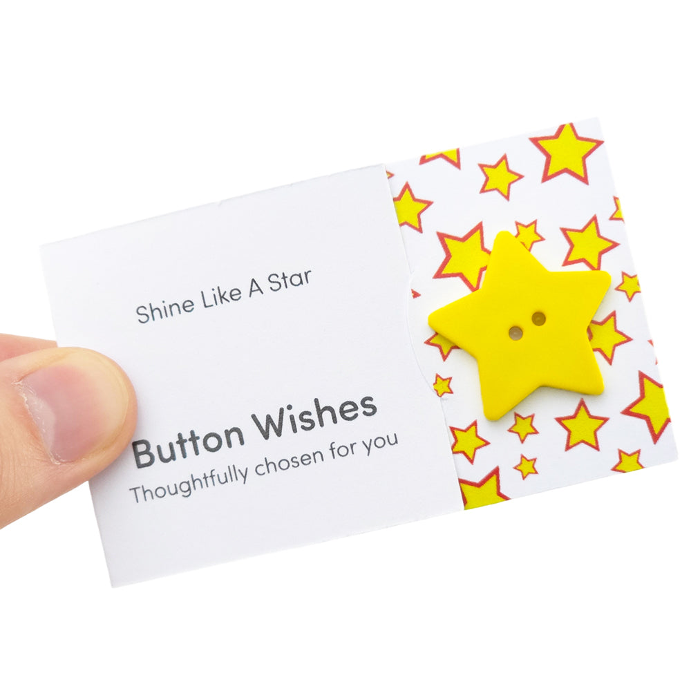 Shine Like a Star | Button Wishes | Mini Gift | Cracker Filler