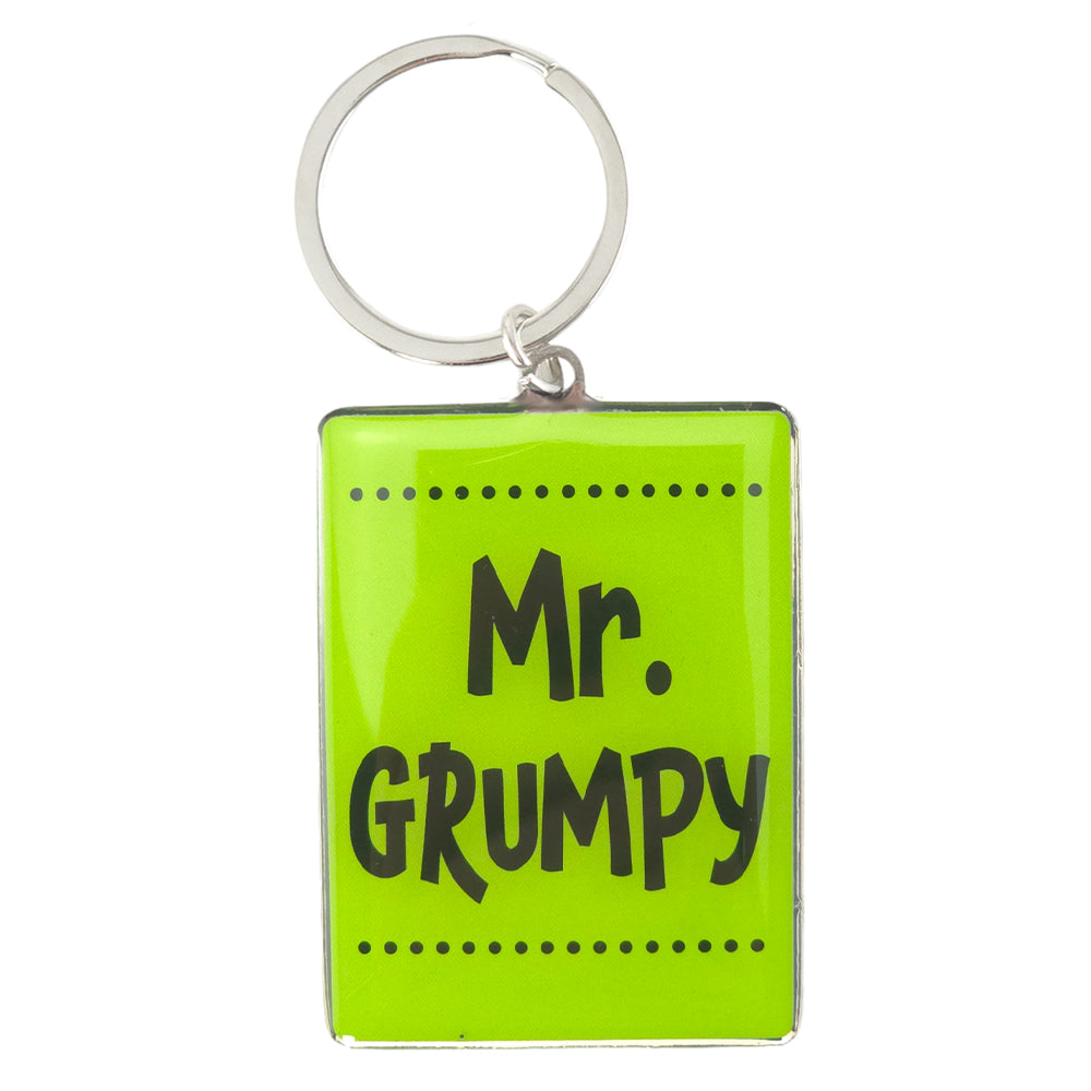 Mr Grumpy | Metal Keyring | Little Gift | Cracker Filler