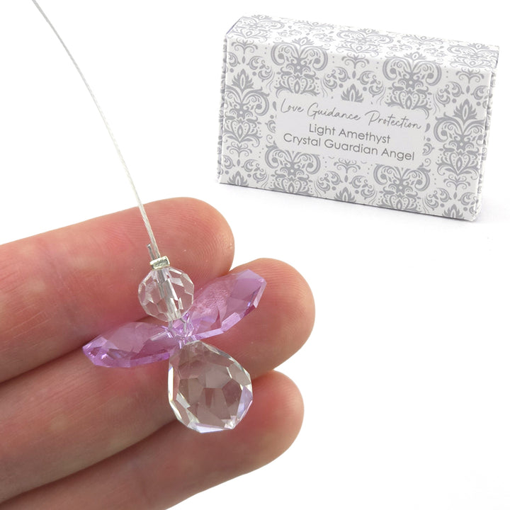 Choose a Colour | Crystal Suncatcher Guardian Angel | Gift Boxed | Cracker Filler