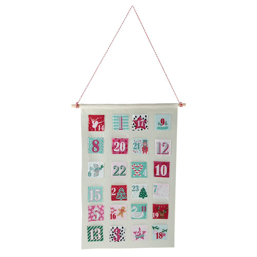 Pastels | Make Your Own Hanging Fabric Advent Calendar | Craft Kit