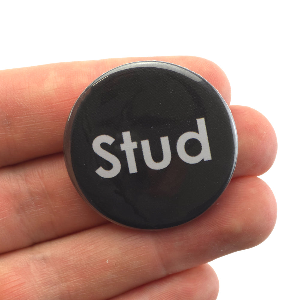 Stud | 38mm Button Pin Badge | Little Gift | Cracker Filler