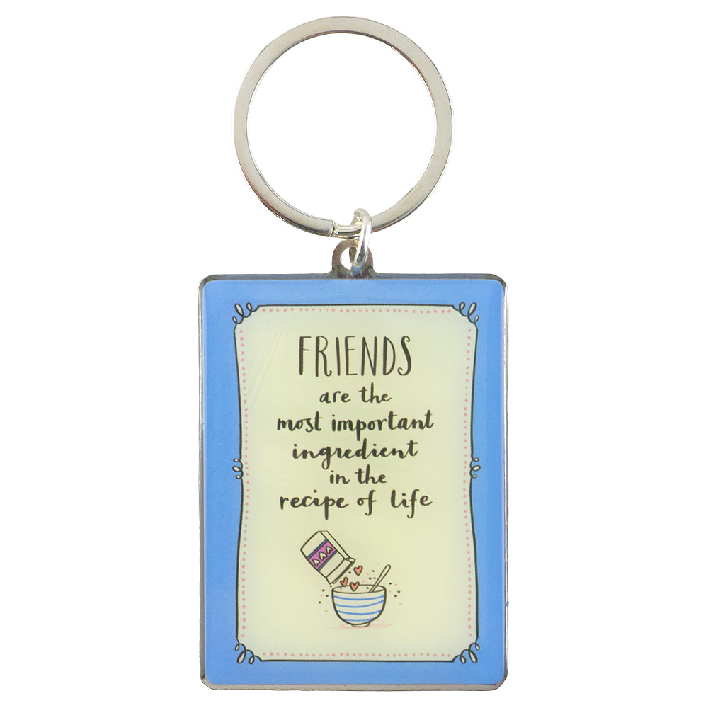 Friends | Most Important Ingredient | Metal Keyring | Mini Gift | Cracker Filler