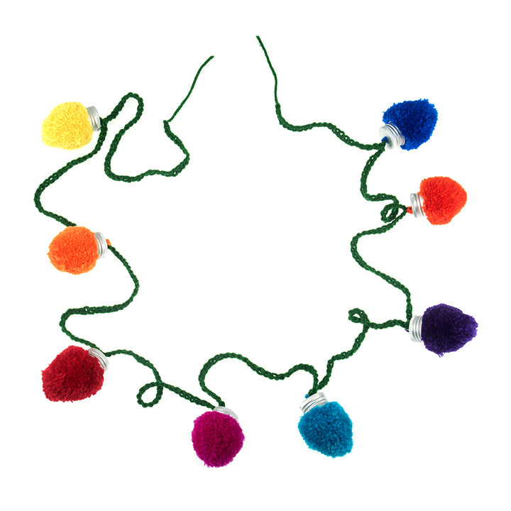 Pom Pom Lights Christmas Tree Garland | Boxed Craft Kit