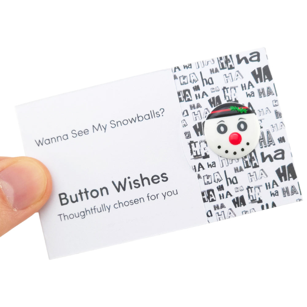 Wanna See My Snowballs! | Button Wishes | Mini Gift | Cracker Filler