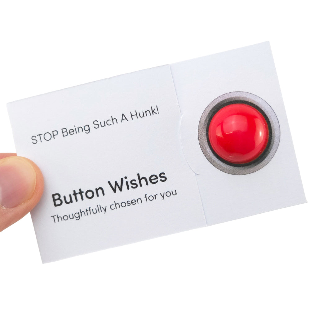 STOP Being Such a Hunk | Button Wishes | Mini Gift | Cracker Filler