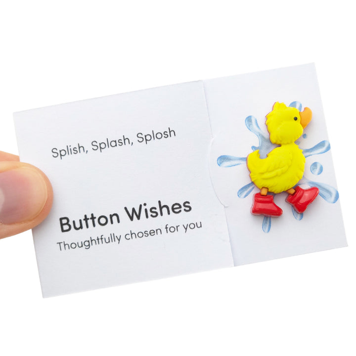 Splish, Splash, Splosh | Duck | Button Wishes | Mini Gift | Cracker Filler