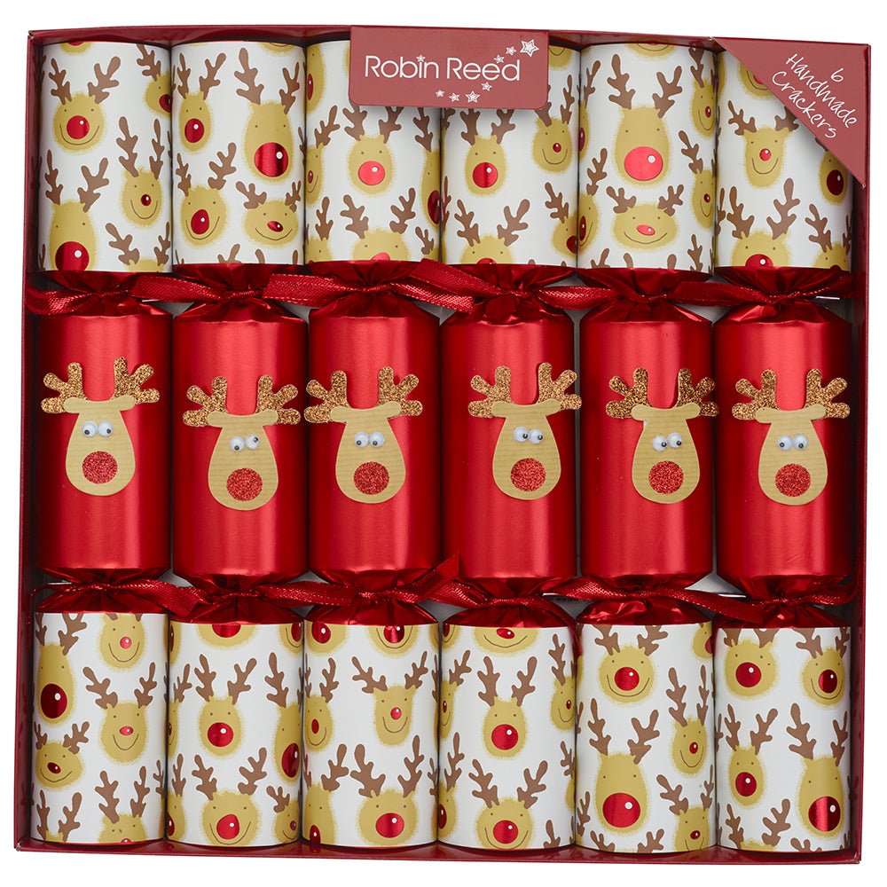 Racing Reindeer | Chunky Christmas Crackers | 6 Pack | Ready Made