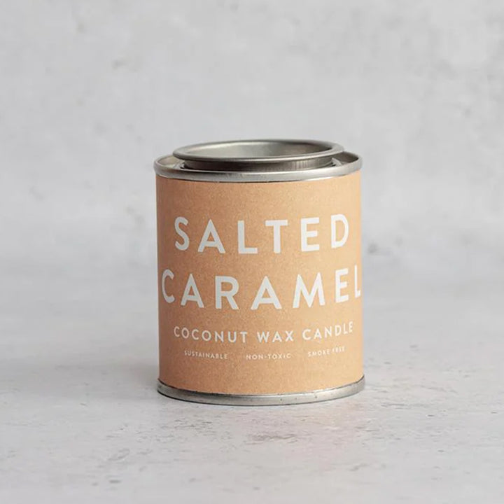 Salted Caramel | Coconut Wax Candle in a Mini Tin | Cracker Filler