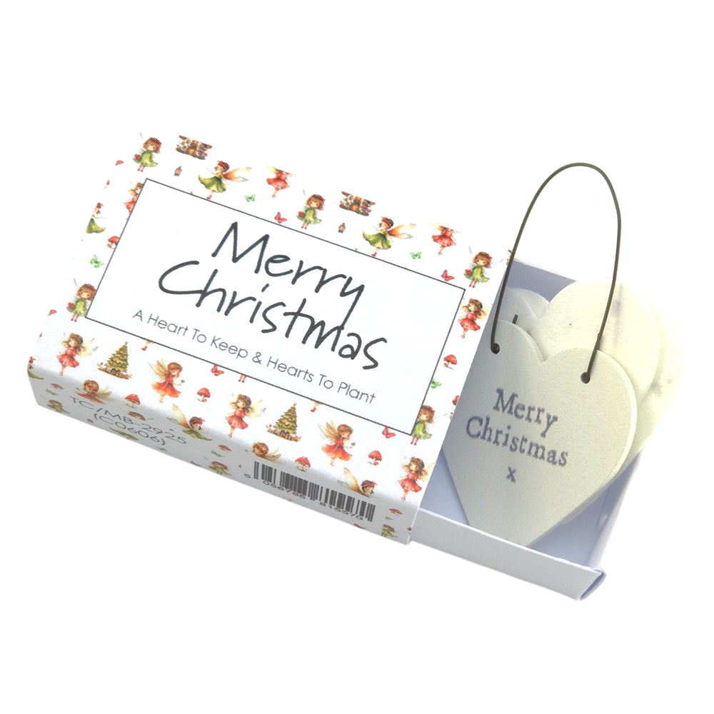 Christmas Fairies | Christmas Hearts to Keep & Plant | Cracker Filler Little Gift