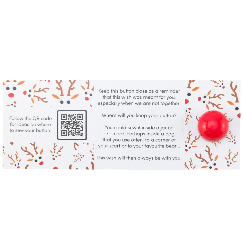 You Too Can be Rudolph! | Christmas | Button Wishes | Mini Gift | Cracker Filler