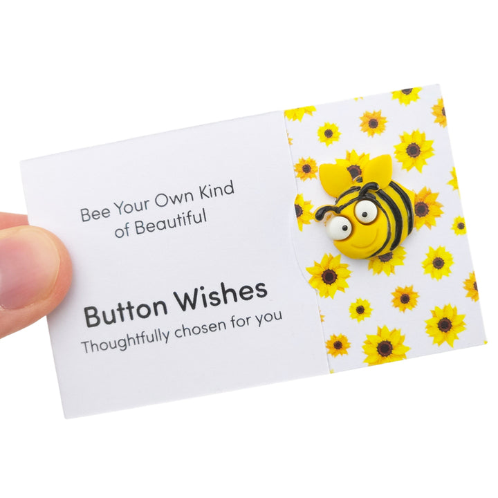 Bee Your Own Kind of Beautiful | Button Wishes | Mini Gift | Cracker Filler