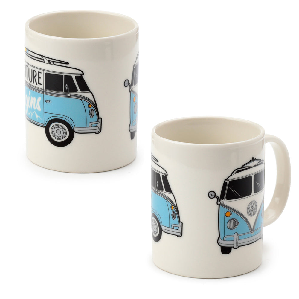 VW Camper Surf Theme | Porcelain Mug | Boxed Gift Idea