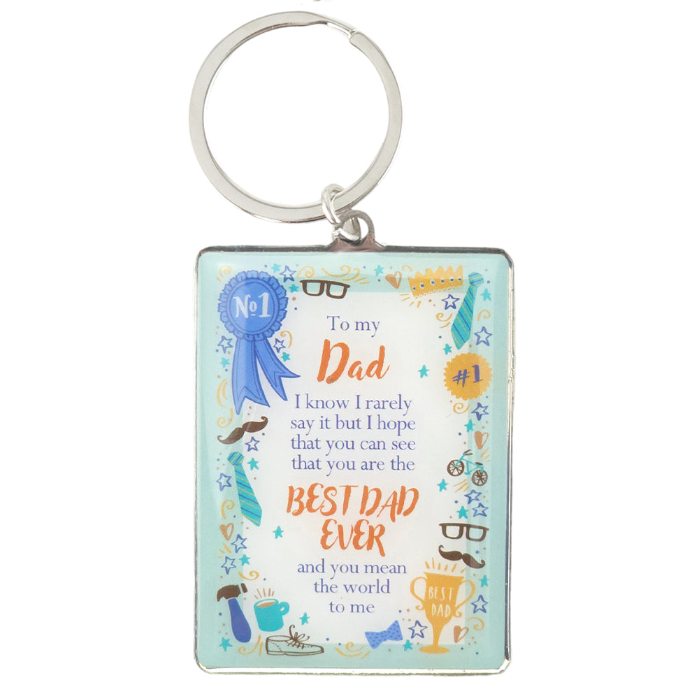 Dad | Lovely Verse | Metal Keyring | Little Gift | Cracker Filler