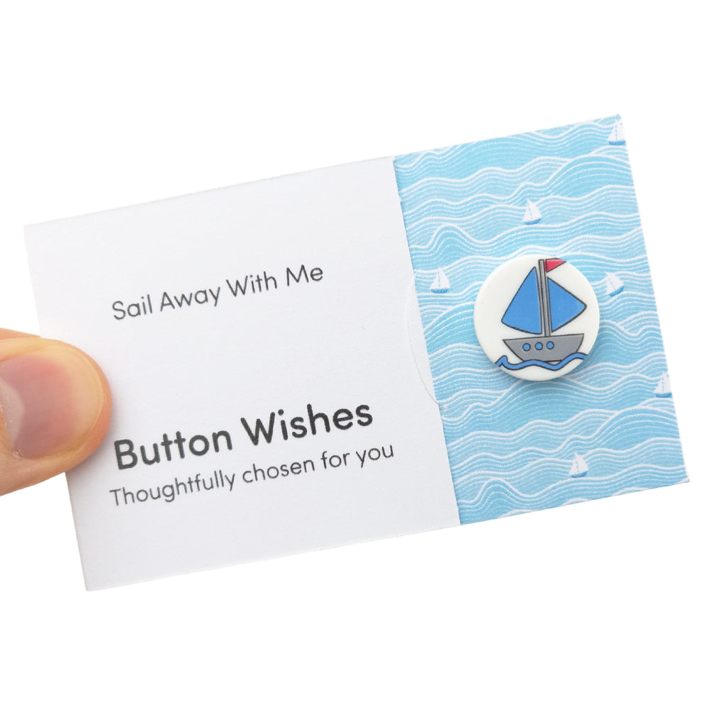 Sail Away With Me | Button Wishes | Mini Gift | Cracker Filler