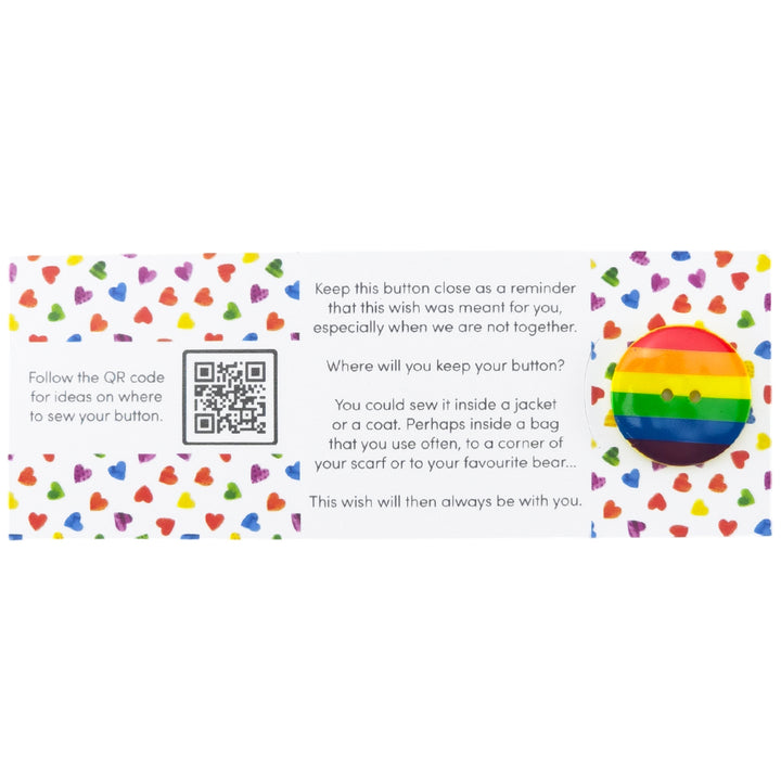 Be Proud | Rainbow | Button Wishes | Mini Gift | Cracker Filler