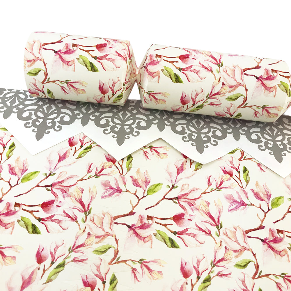 30 Large Watercolour Magnolia | Wedding Cracker Making Kit | Make Your Own