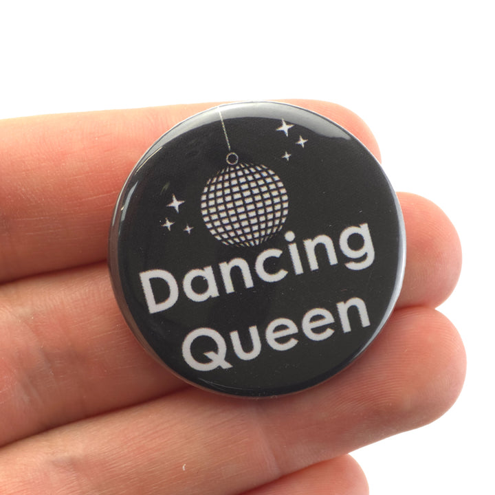 Dancing Queen | 38mm Button Pin Badge | Mini Gift | Cracker Filler