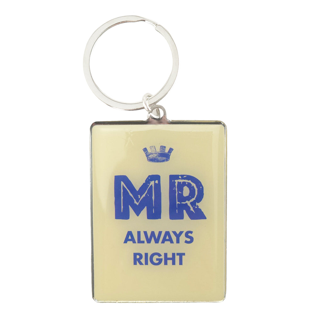 Mr Always Right | Metal Keyring | Little Gift | Cracker Filler