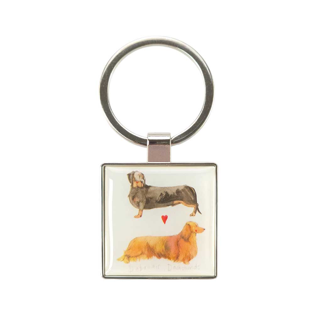 Dachshunds | Sausage Dogs | Metal Keyring | Little Gift | Cracker Filler