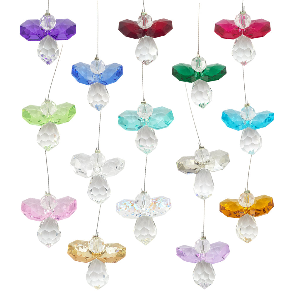 Choose a Colour | Crystal Suncatcher Guardian Angel | Gift Boxed | Cracker Filler