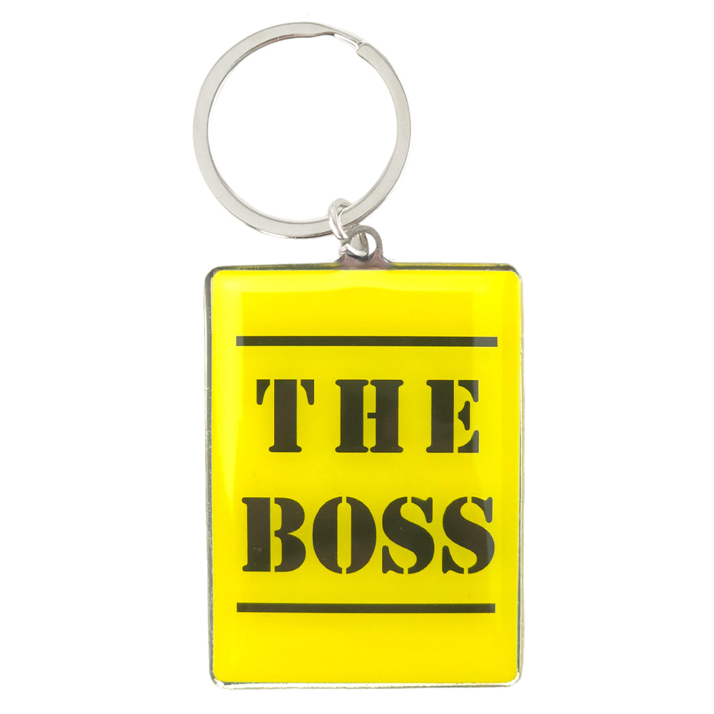 The Boss | Yellow | Metal Keyring | Little Gift | Cracker Filler