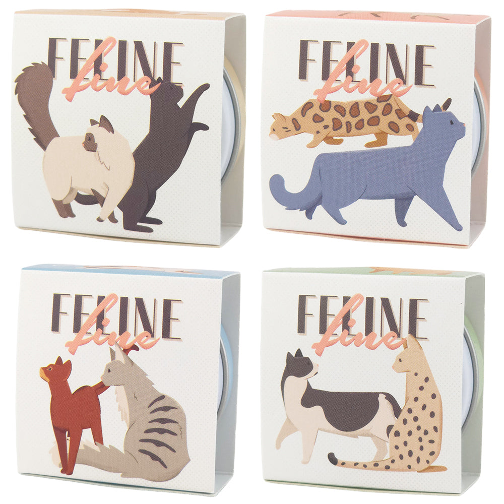 Feline Fine | Cat Design Lip Balm in Tin | Single | Mini Gift | Cracker Filler