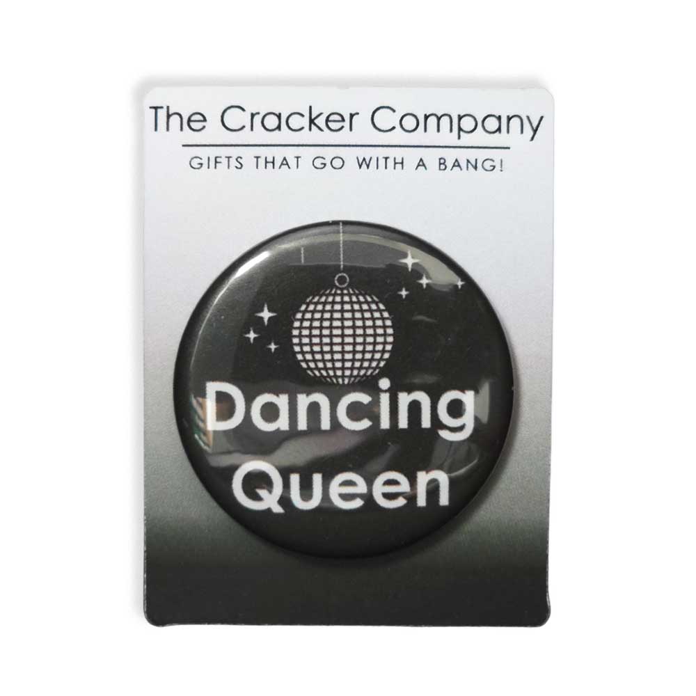 Dancing Queen | 38mm Button Pin Badge | Mini Gift | Cracker Filler