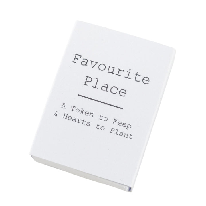 Favourite Place | Ceramic Token & Hearts to Plant | Cracker Filler | Mini Gift