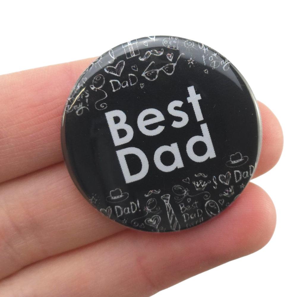 Best Dad | 38mm Button Pin Badge | Little Gift | Cracker Filler