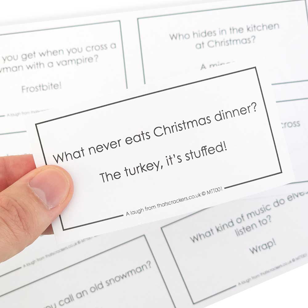 12 Christmas Jokes for DIY Cracker Making